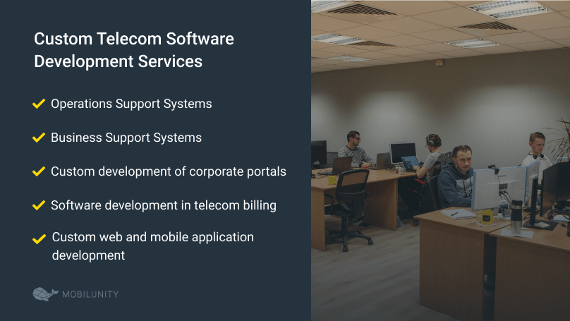 list of telecom software development services